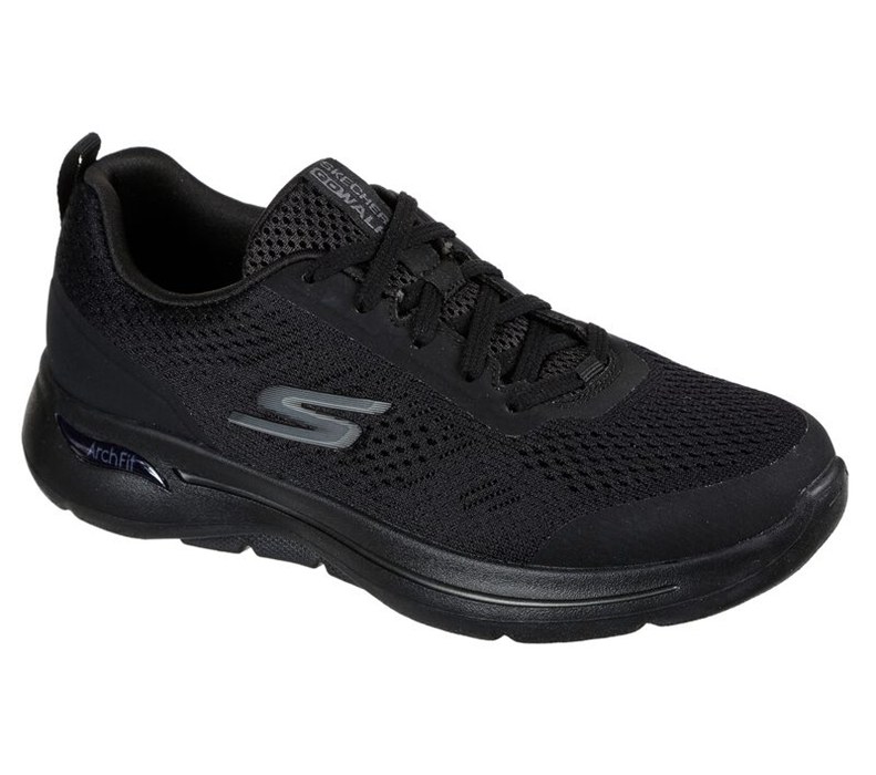 Skechers Dam Svarta Snörskor - Gowalk Arch Fit - Motion Breeze - Sverige (KBQWS-0678)